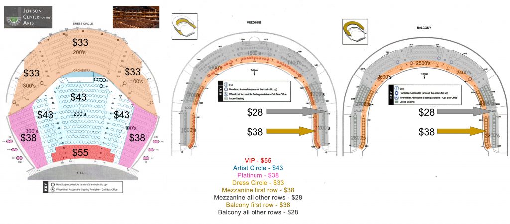 Collingsworth Family Concert Seating Chart